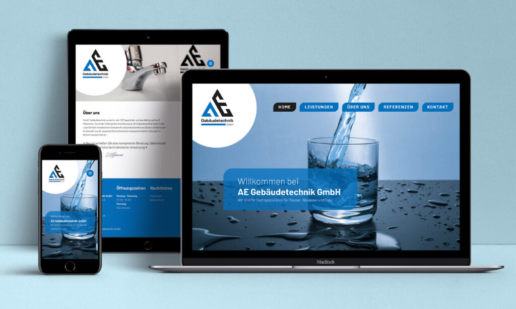 AE Gebäudetechnik GmbH - Webdesign By KREDES