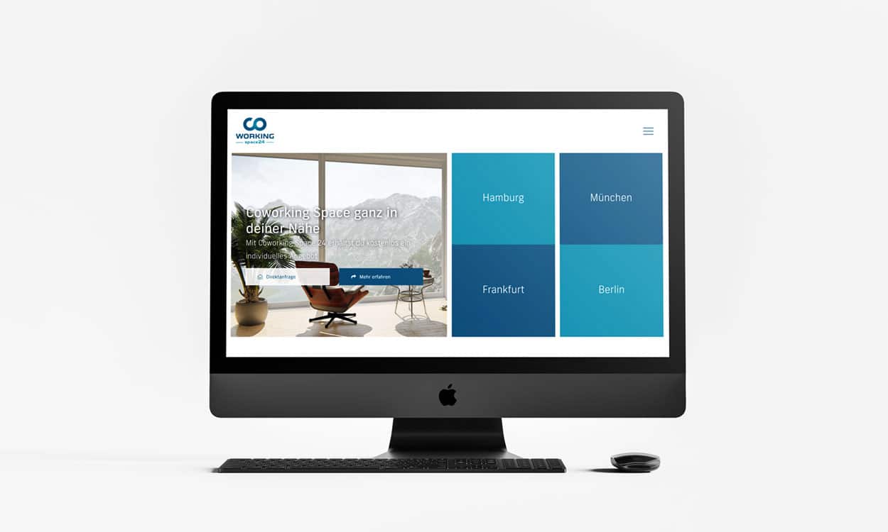 Coworkingspace24 Webdesign by KREDES